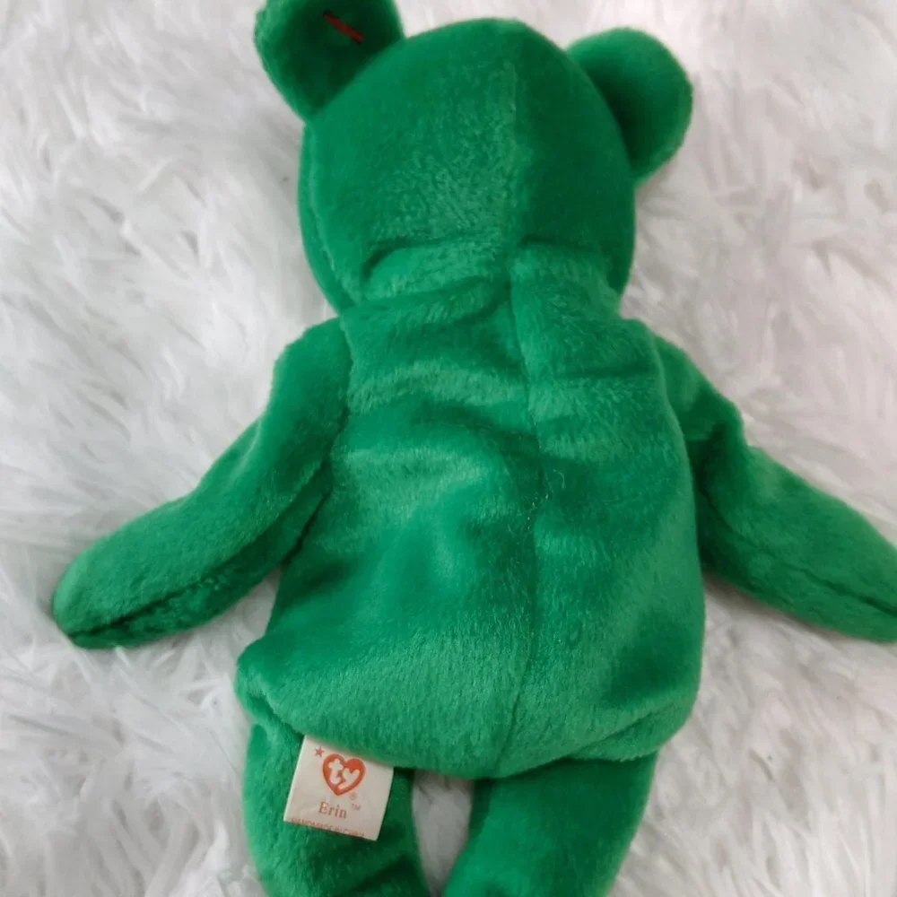 Ty Beanie Baby Erin the Bear 1997 Retired Collectible Tag With Errors & RARE